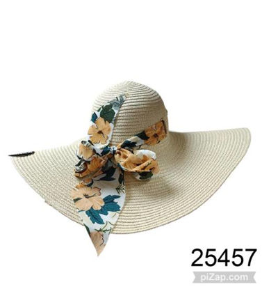 Imagen de SOMBRERO PLAYERO C/MOÑO FLOREADO 5.26